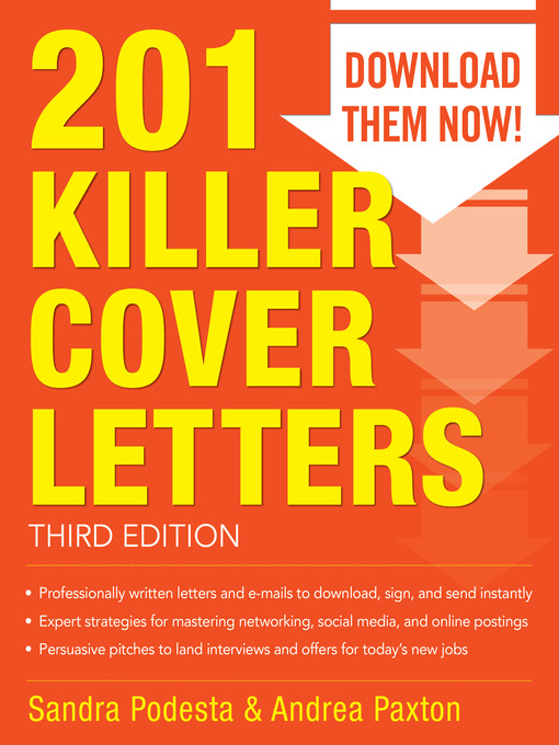 Title details for 201 Killer Cover Letters by Sandra Podesta - Wait list